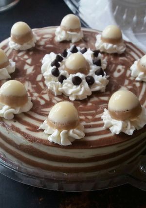 Foto resep Puding Zebra rasa Kopi