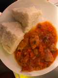 Ugali and Chicken stew