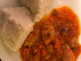 Ugali and Chicken stew