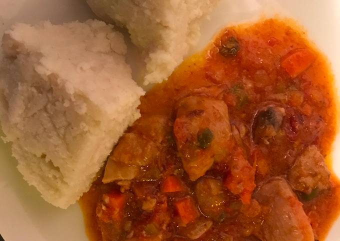 How to Make Homemade Ugali and Chicken stew