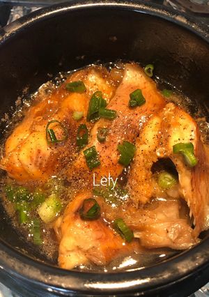 Hình của món Cá diêu hồng kho tộ.