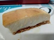 Una foto de tarta de quesitos sin horno