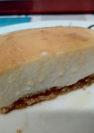 Una foto de Tarta de Queso sin horno y con caramelo