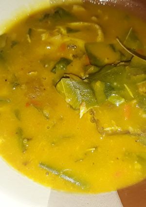 A picture of Oha soup.