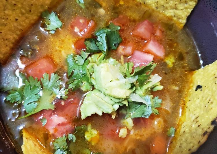 Recipe of Super Quick Homemade Chicken Tortilla Soup