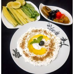 A picture of Labneh (Yoghurt Cheese Dip / Spread).