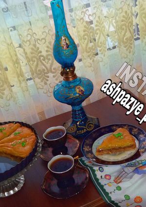 عکسی از دستور خمیر یوفکای خونگی برای باقلوا 🌸