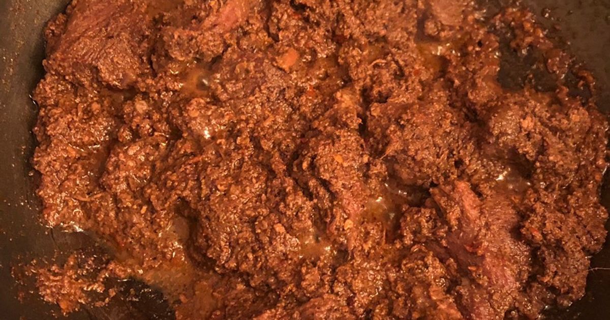 Rendang Daging Sapi Masakan Rumahan (Padang Asli)