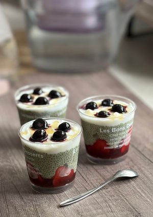 抹茶草莓巴菲Parfait 的食譜成品照片