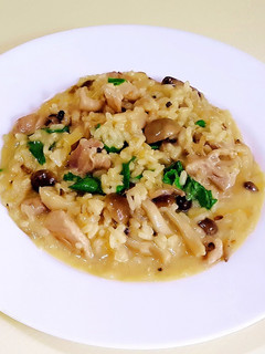 義大利雞肉野蕈燉飯 的食譜成品照片