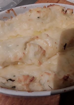 A picture of Sig's Onion, Cheese and Potato Mash.