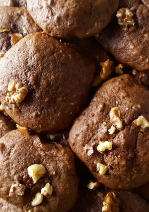 O poză a rețetei Biscuiți cu cacao și nuca.