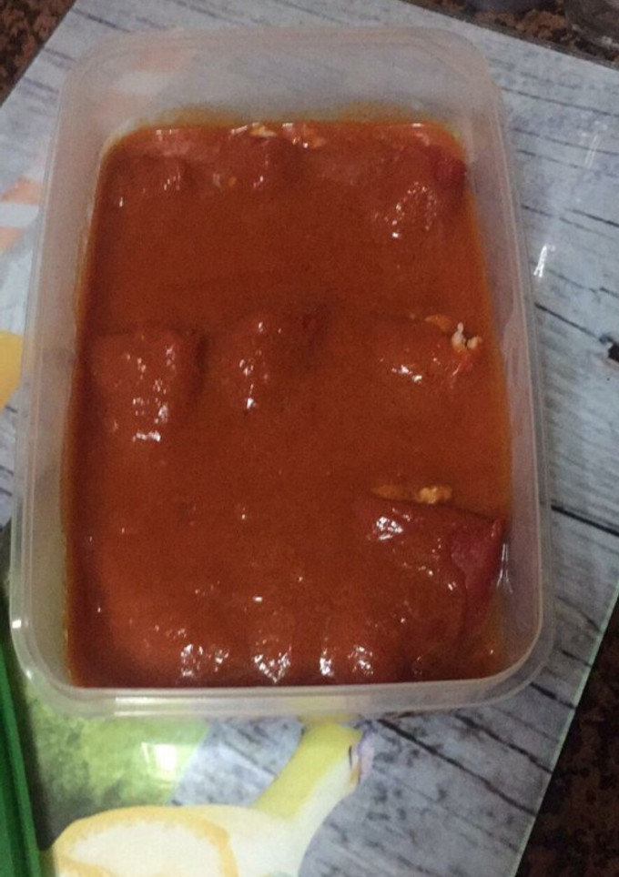 Una foto de Pimientos rellenos de carne con tomate