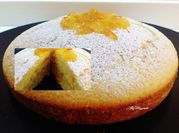 Una foto di torta marmellata arancia