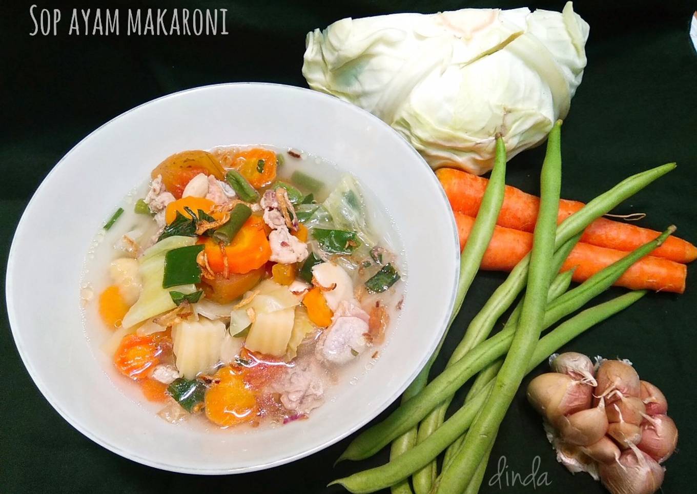 Sop ayam makaroni