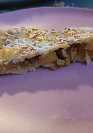 Una foto de Hojaldre de Manzana y Pistacho