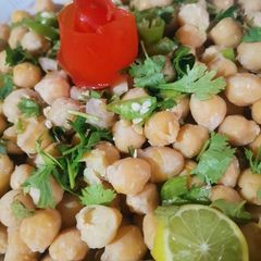 A picture of Simple Chana chaat.