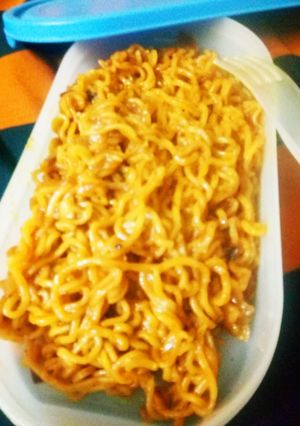A picture of Masala maggi.