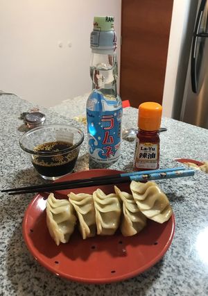 Una foto de Ravioles chinos a mi manera