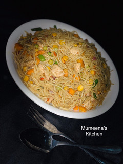Stir fry spaghetti ainihin hoton girkin