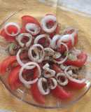 Ensalada de tomate y cebolla