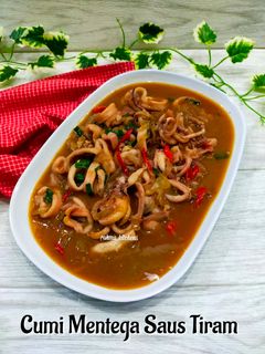 Foto resep Cumi Mentega Saus Tiram