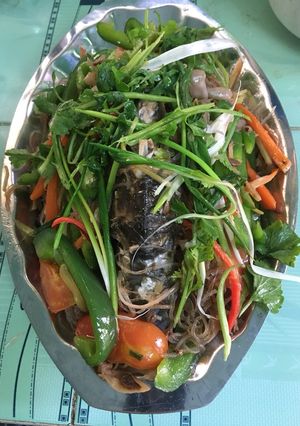 Hình của món Cá chép chưng tương.