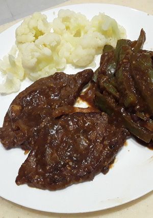 صورة لوصفة ستيك بالورشستر صوص 🥩😍