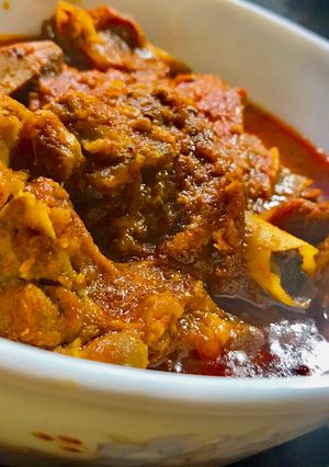 A picture of Mutton Curry.