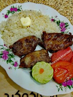 عکسی از دستور کباب کوبیده وز تابه ای