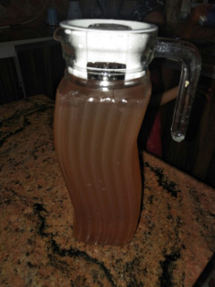 A picture of Mint and lemon juice.