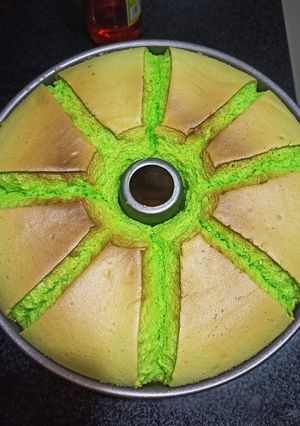 Foto resep Ciffon Cake Pandan Menul Lembut tanpa pengembang