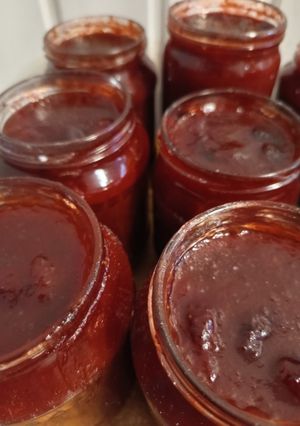 Vegyes dzsem (alma 🍎🍋 szeder 🍒🍋 meggy 🍎🍒 🍋cseresznye 🍒 recept fotója