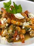 Camarones 🦐 a las hierbas 🌿 y feta