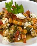 Camarones 🦐 a las hierbas 🌿 y feta