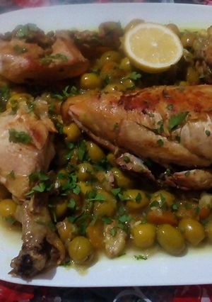 صورة لوصفة طاجين الزيتون مرق أبيض