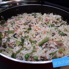 Mix veg fried rice A picture of Mix veg fried rice.