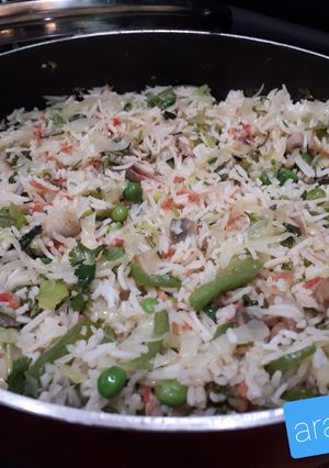 A picture of Mix veg fried rice.