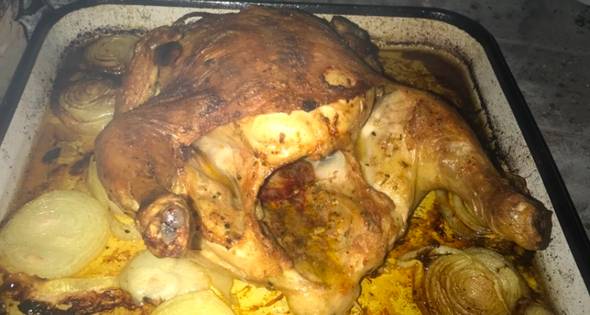 Como hacer Pollo Al Horno De Barro Con Papas Especiadas | Cocinar en casa