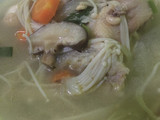Sop ayam kampung jamur