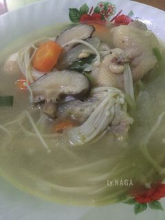 Foto resep Sop ayam kampung jamur