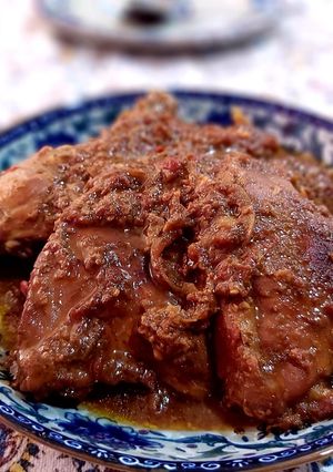 عکسی از دستور مرغ فسنجونی