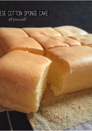 Foto resep Japanese cotton sponge cake / pillow cake