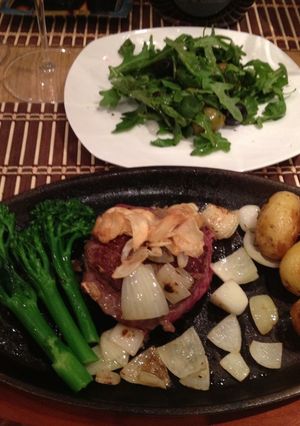 Hình của món Bò chiên kiêu Tây (beef steak).