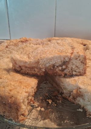 Una foto de Tarta con masa de pasta frola de dulce de leche y crema pastelera