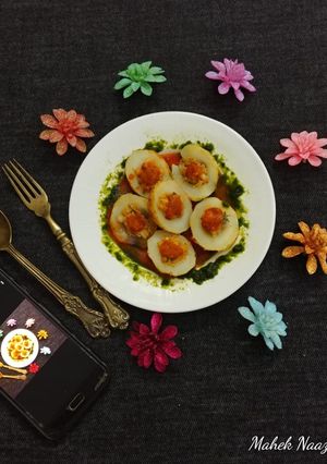 ম্যাজিকাল পটেটো বাস্কেট উইথ হট এন্ড ট্যাঙ্গি স্টিমড সস রেসিপির প্রধান ছবি