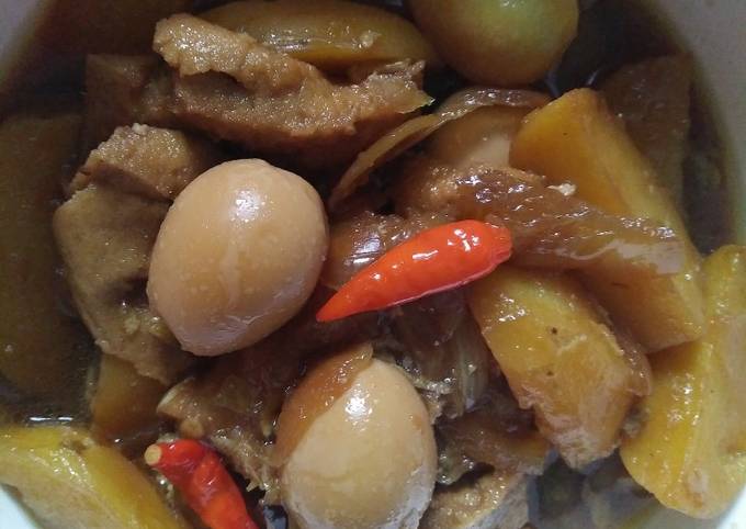 Resep Semur Kentang Telur Tahu Oleh Fitriyana Diah Kurnia Cookpad