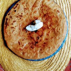 Gobhi ka paratha A picture of Gobhi ka paratha.