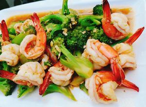 รูปของ กุ้งผัดบล๊อคโคลี่
