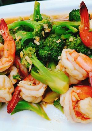 รูปของ กุ้งผัดบล๊อคโคลี่